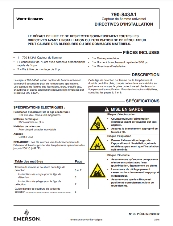 790-843A1 French Instructions