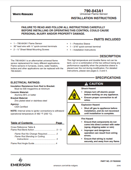 790-843A1 Installation